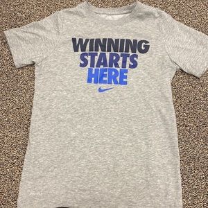 Winning starts here t-shirt